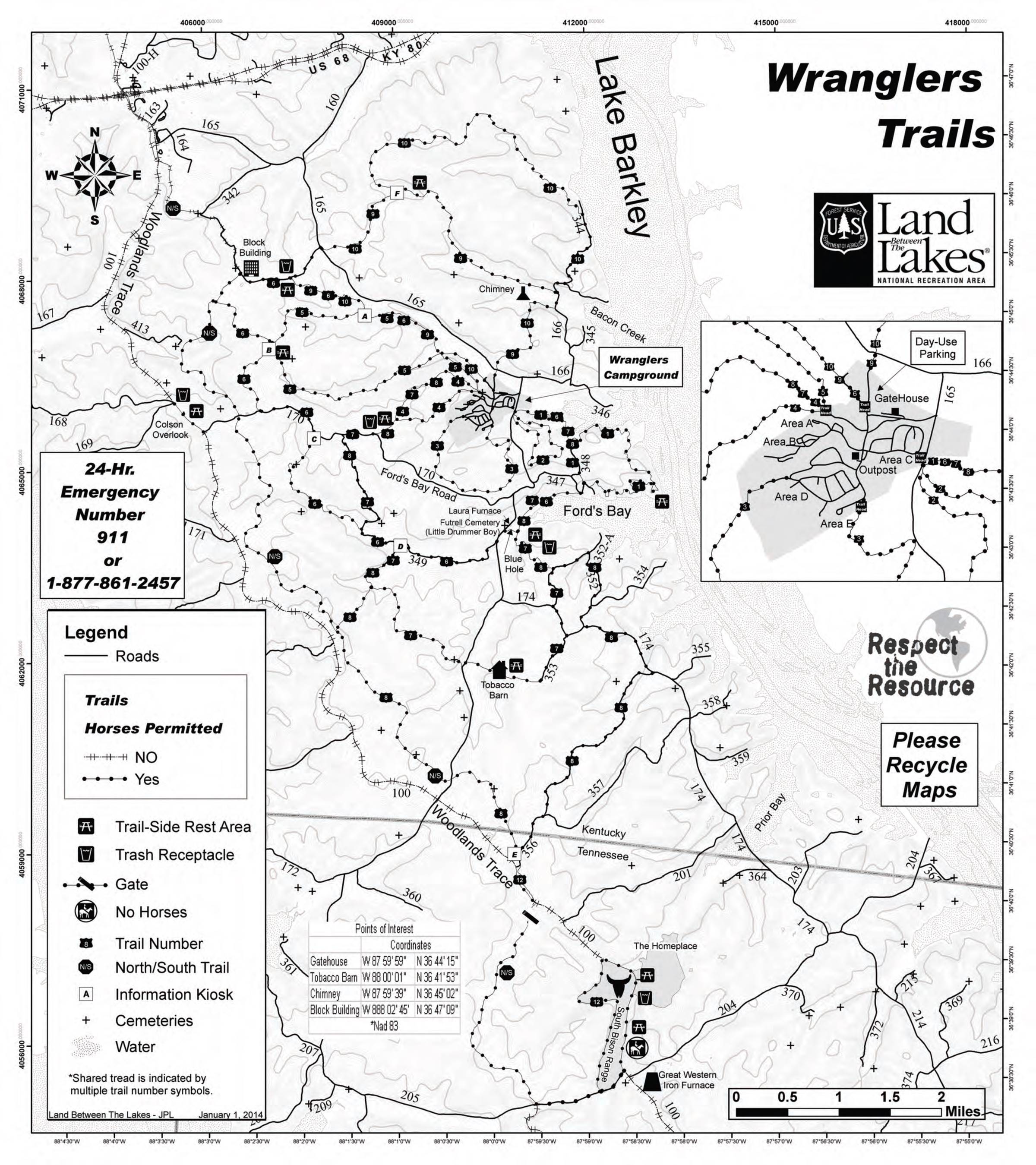 Hillman Ferry Campground Map Land Between The Lakes Maps